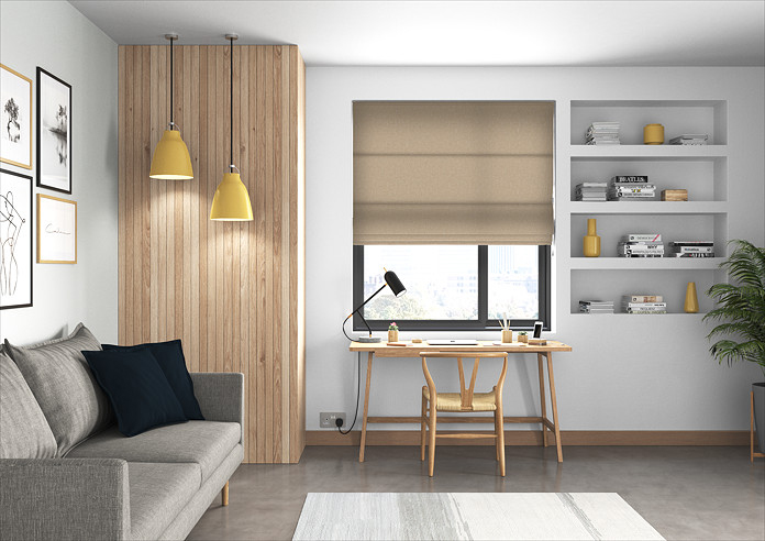 Devonshire, Biscuit - Roman Blind - Image 5